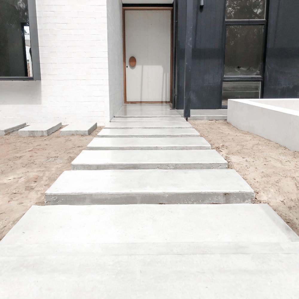 Concrete Front Door Steps