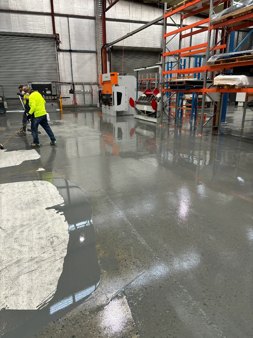 Epoxy Application Process