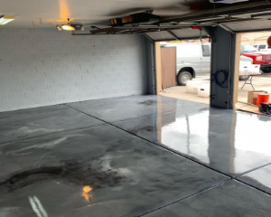 Metallic Epoxy Garage Floor