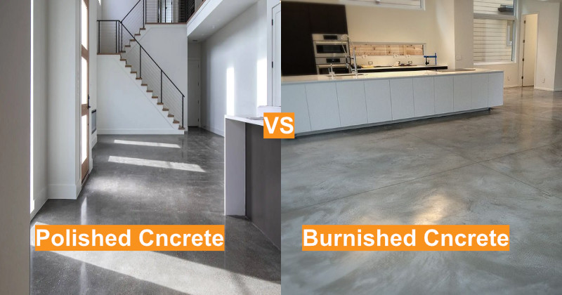 burnished concrete vs-polished concrete