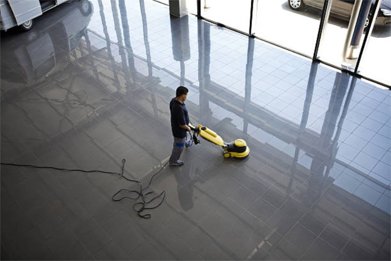 Clean Burnished Concrete Floors